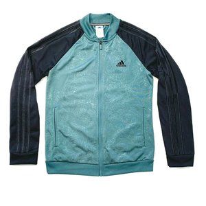 New Adidas Floral Track Jacket 3 Stripes Lined‎ S